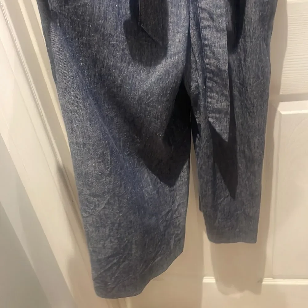 Banana Republic linen blend chambray jumpsuit SZ 0